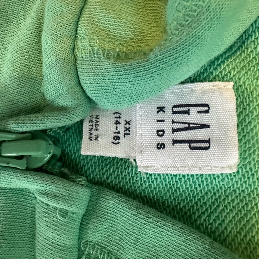 GAP Kids Teal Hoodie with Pink Lettering (14-16) - Picture 2 of 2
